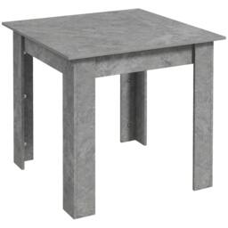 Rackhams Square Dining Table, Kitchen Table with Faux Cement Effect - Grey - thumbnail 2