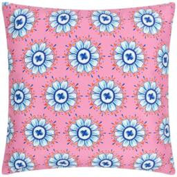 Rackhams Melhoun Abstract Floral Outdoor Cushion Cover - Multicoloured - 43cm x 43cm - Multicoloured - 100% Polyester - thumbnail 2