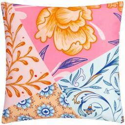 Rackhams Melhoun Abstract Floral Outdoor Cushion Cover - Multicoloured - 43cm x 43cm - Multicoloured - 100% Polyester