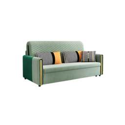 Rackhams Imelde Two Seater Sofa Bed, Linen - Green - 1.42m (with one drawer 79*56*15) - thumbnail 3
