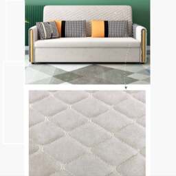 Rackhams Imelde Two Seater Sofa Bed, Linen - Green - 1.42m (with one drawer 79*56*15) - thumbnail 5