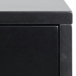 Rackhams Cholet Square Bedside Table with 1 Drawer in Black - 1 - Black - Manufactured wood - thumbnail 6
