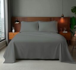 Rackhams Microfibre Soft Touch Flat Sheet Plain Dyed Bed Linen - King - White - thumbnail 6