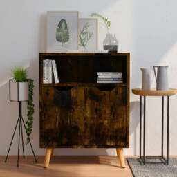 Rackhams Sideboard Smoked Oak 60x30x72 cm Engineered Wood - Brown - Engineered wood