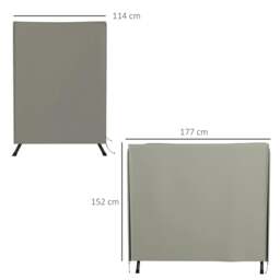Rackhams 152 x 177cm Three-Seater Swing Chair Protective Cover Light Grey - thumbnail 3