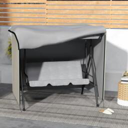 Rackhams 152 x 177cm Three-Seater Swing Chair Protective Cover Light Grey - thumbnail 6