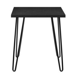 Rackhams Owen Retro End Table in Black Oak Look - Black