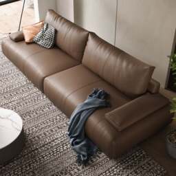 Rackhams Zane Two Seater Sofa, Three Seater Sofa, Real Leather - Others (Leather) - Three Seater 300CM - thumbnail 3