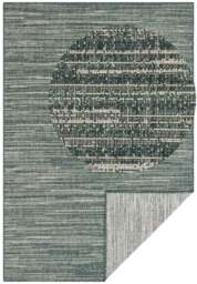 Rackhams Mèlange Reversible Indoor & Outdoor Green Rug - 80X150 cm - thumbnail 1