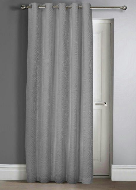 Rackhams Belfort Door Curtain - 117cm x 213cm - Grey - image 1
