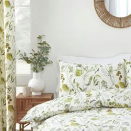 Rackhams Grove Duvet Cover Set - Fennel - Double - thumbnail 4