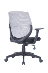 Rackhams Malibu office chair in grey / black - Grey - thumbnail 3