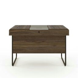 Rackhams Dorset desk colombian in walnut / dark grey - thumbnail 3