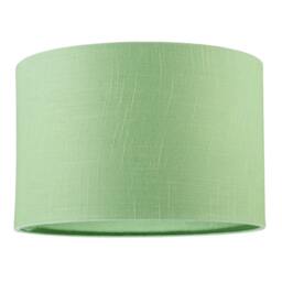 Rackhams Designer Frosted Lime Green Textured Linen Fabric Circular Lamp Shade - thumbnail 1