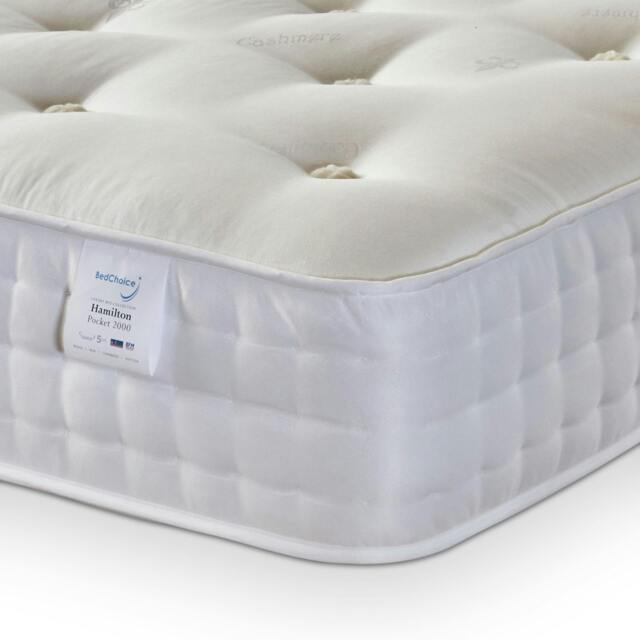 Rackhams Backcare Hamilton 2000 Hand-Tuffed, Firm Mattress - Small Double - 1