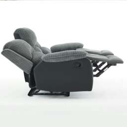 Rackhams Manual Reclining Sofa Set, Corduroy Fabric Recliner Sectional Sofa Suite-Adjustable Backrest and Footrest, Jumbo Cord Fabric Recliner -  1+3 Sofa Set - thumbnail 6