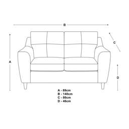 Rackhams Baxter Tufted Fabric Sofa Suite - Silver - thumbnail 5