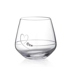 Rackhams Petit Heart Tea Light Holder Adorned with Crystals by Swarovski® - Made From Premium Lead Free Crystal Glass - thumbnail 2
