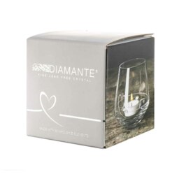 Rackhams Petit Heart Tea Light Holder Adorned with Crystals by Swarovski® - Made From Premium Lead Free Crystal Glass - thumbnail 3