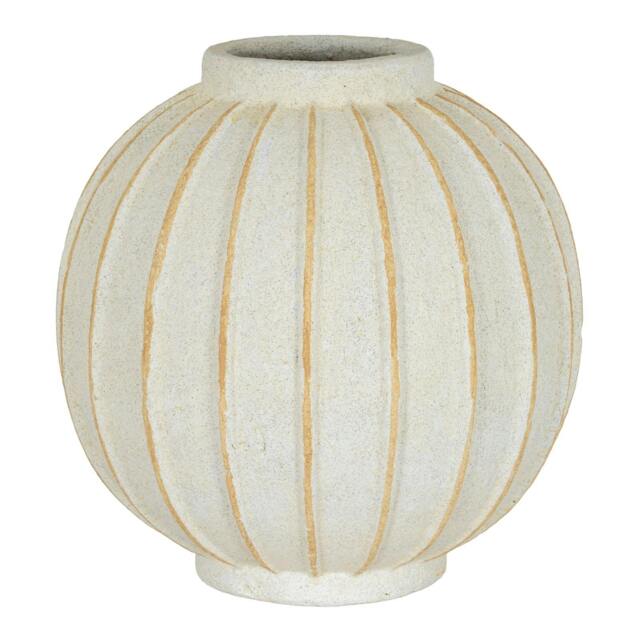 Rackhams Grove Globe Vase - White - 30cm x 29cm x 29cm - White - 100% Mixed - image 1