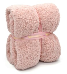 Rackhams Teddy Sherpa Reverse Blanket - 130cm x 180cm - Yellow - thumbnail 3