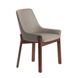 Rackhams Dark Mink Leatherette Chair 4017 - thumbnail 1