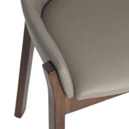Rackhams Dark Mink Leatherette Chair 4017 - thumbnail 5