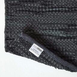 Rackhams Denver Leather Woven Rug - Black - 150 x 240 cm - thumbnail 5