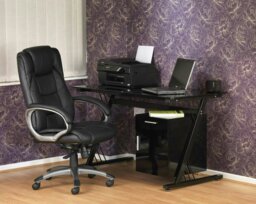 Rackhams Northland Office Chair with high back in black - Black - thumbnail 2