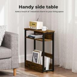 Rackhams Coffee Table with Storage Shelf Bedside Cabient Sofa Side End Tables - thumbnail 3