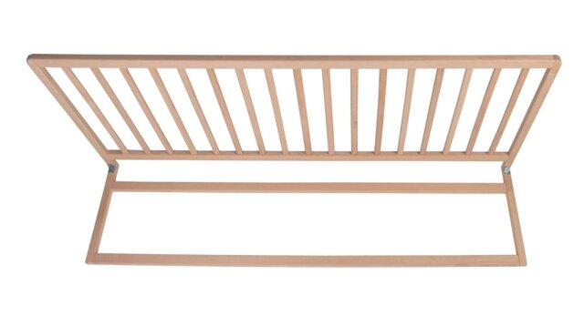 Rackhams Extra Wide Extra Tall Wooden Bed Guard, Natural, 60cm High x 140cm Wide, Toddler Bedrail for Safety - image 1