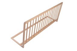 Rackhams Extra Wide Extra Tall Wooden Bed Guard, Natural, 60cm High x 140cm Wide, Toddler Bedrail for Safety - thumbnail 3