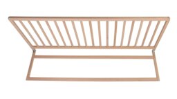 Rackhams Extra Wide Extra Tall Wooden Bed Guard, Natural, 60cm High x 140cm Wide, Toddler Bedrail for Safety - thumbnail 1
