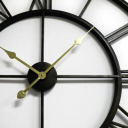Rackhams WC2063G Roman No. Iron Wall Clock Gold Hands - 76 cm / 30 in - thumbnail 5