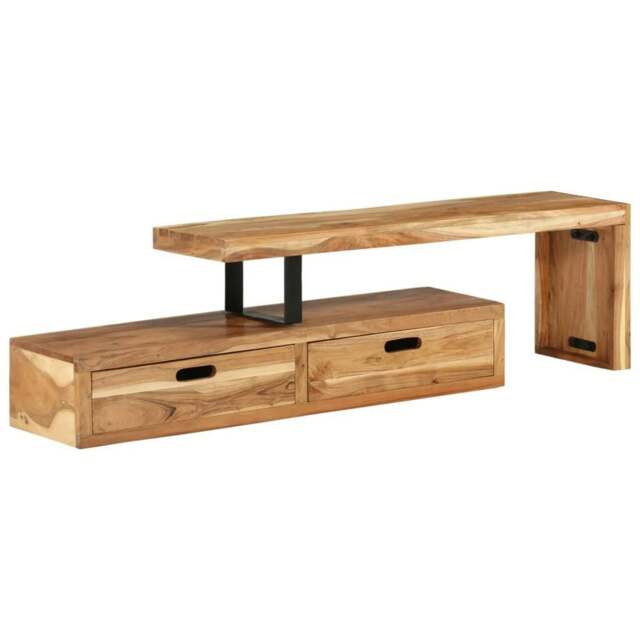 Rackhams TV Stand Solid Wood Acacia