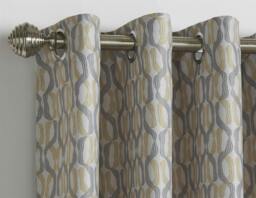 Rackhams Cam Room Darkening Ring top Curtains - Grey - thumbnail 6