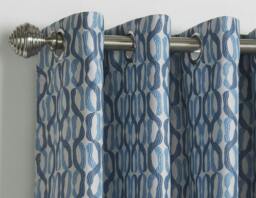 Rackhams Cam Room Darkening Ring top Curtains - Grey - thumbnail 3