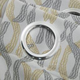 Rackhams Cam Room Darkening Ring top Curtains - Grey - thumbnail 5