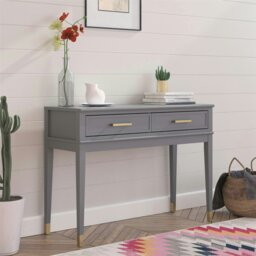 Rackhams Westerleigh Console Table Graphite Grey - Grey - thumbnail 3