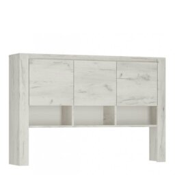 Rackhams Angel Top Unit for Desk in White Craft Oak - White & Oak - 25 - 83.2