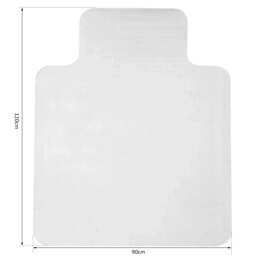 Rackhams Office Chair Mat for Carpeted Floor, 90 x 120 cm Clear Computer Desk Chair Mat, BPA and Phthalate Free, Non-Slip Floor Protector for Home Office - thumbnail 3