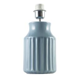 Rackhams Elegant Ceramic Table Lamp Base with Soft Duck Egg Blue Glazed Finish - thumbnail 1