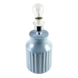 Rackhams Elegant Ceramic Table Lamp Base with Soft Duck Egg Blue Glazed Finish - thumbnail 2