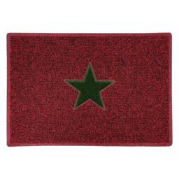 Rackhams Christmas Star PVC Spaghetti Doormat - Red & Green Design - 60cm x 40cm - thumbnail 4