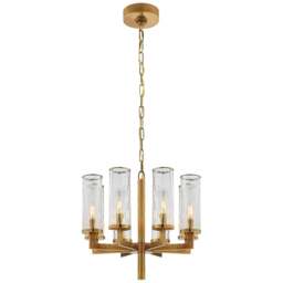 Rackhams Liaison Single Tier Chandelier - Antique-Burnished Brass - thumbnail 3