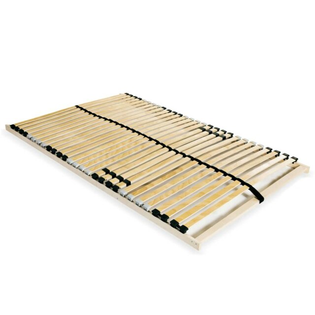 Rackhams Slatted Bed Base with 28 Slats 7 Zones 120x200 cm