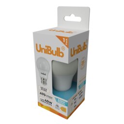 Rackhams LED GLS B22 470lm 4.2W 6500K (Daylight) Light Bulb - Pack of 1 - thumbnail 2