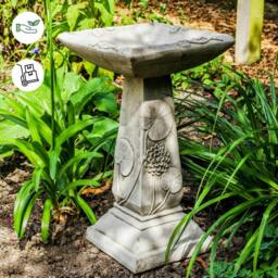 Rackhams Lillypad Leaf Design Garden Birdbath - thumbnail 2