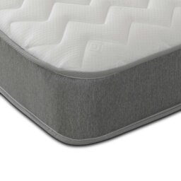 Rackhams Zig Zag Hybrid Single Mattress - 19cm Deep, Soft Firmness - Grey - 1 - 2ft6 Shorty Small Single Mattress (75cm x 175cm) - thumbnail 2