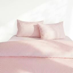 Rackhams Studio Edition Pink Pinstripe Duvet Cover Set - Super King - thumbnail 3